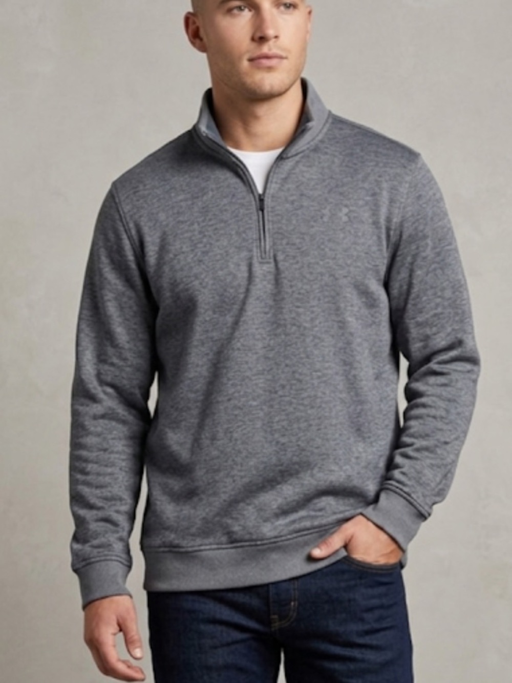 Under Armour Sweater Fleece Loose Fit Quarter Zip Pullover